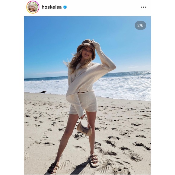 Fabrizio Viti Berkley Shearling Daisy Slide Sandals Size 6 - Picture 2 of 7